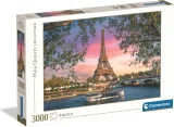 Puzzle Clementoni 3000 dílků Železná dáma v růžovém