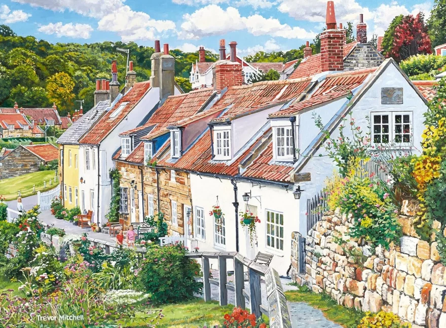 Puzzle Ravensburger 2x500 dílků Útulné chalupy č. 1 - Severní Yorkshire
