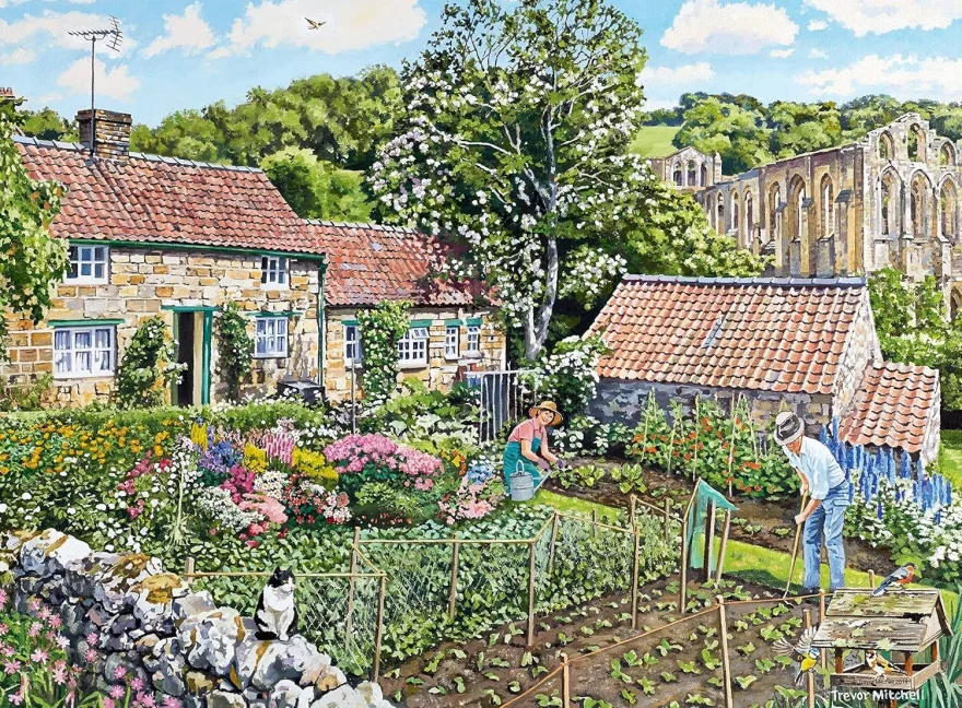 Puzzle Ravensburger 2x500 dílků Útulné chalupy č. 1 - Severní Yorkshire
