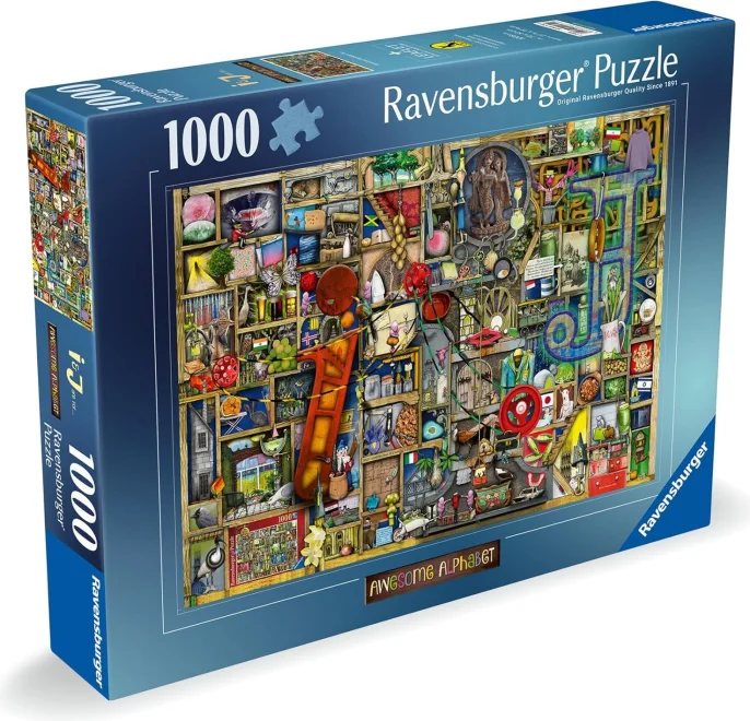 Puzzle Ravensburger 1000 dílků Úžasná abeceda č. 7 - Písmena I a J