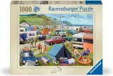 Puzzle Ravensburger 1000 dílků Leisure Days č. 5 - Kempování a karavaning