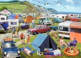 Puzzle Ravensburger 1000 dílků Leisure Days č. 5 - Kempování a karavaning