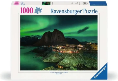 Puzzle Ravensburger 1000 dílků Polární záře nad Hamnøy, Norsko