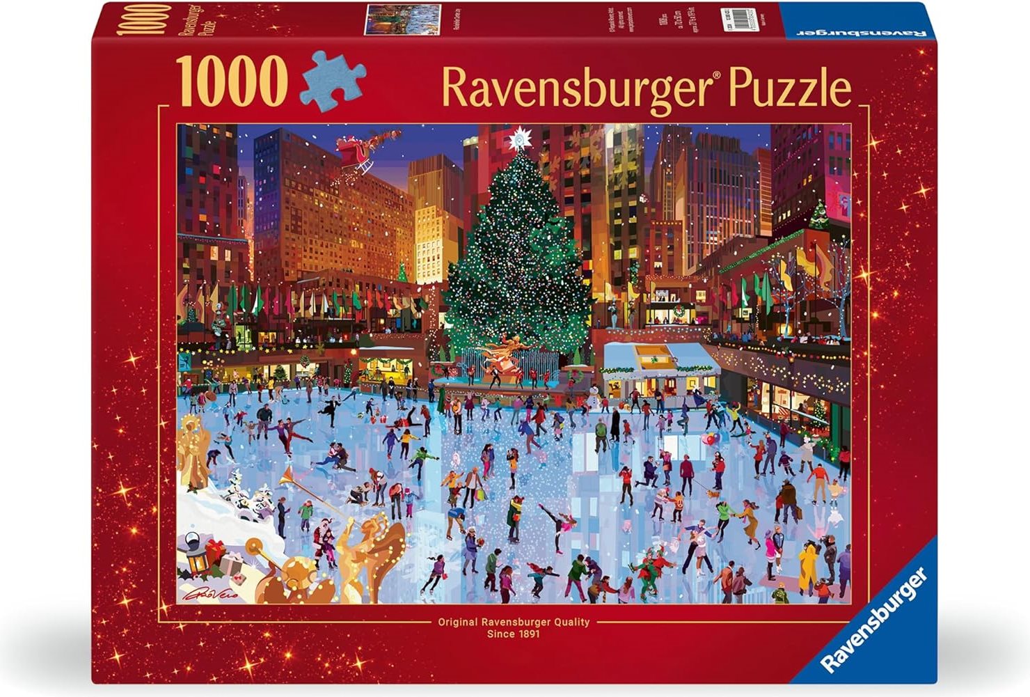 Puzzle Ravensburger 1000 dílků Radost v Rockefellerově centru