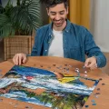 Puzzle Ravensburger 1000 dílků Wanderlust: Sjíždění divoké řeky