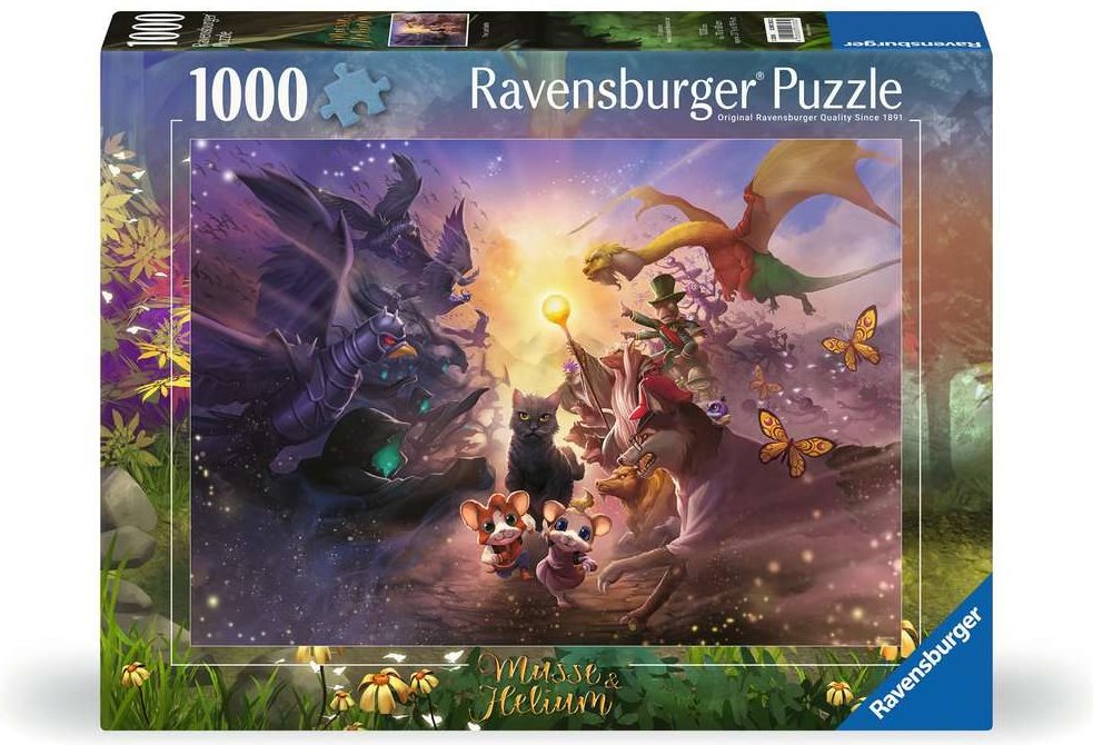 Puzzle Ravensburger 1000 dílků Musse & Helium: Poslední bitva
