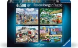 Puzzle Ravensburger 4x500 dílků Happy Days č. 8: Dovolené