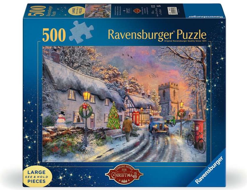 Puzzle Ravensburger 500 větších dílků Návrat domů na Vánoce