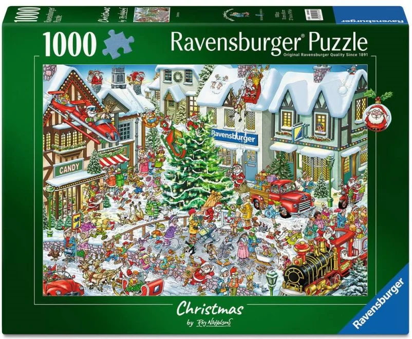 Puzzle Ravensburger 1000 dílků Ray's Comic – Vánoce