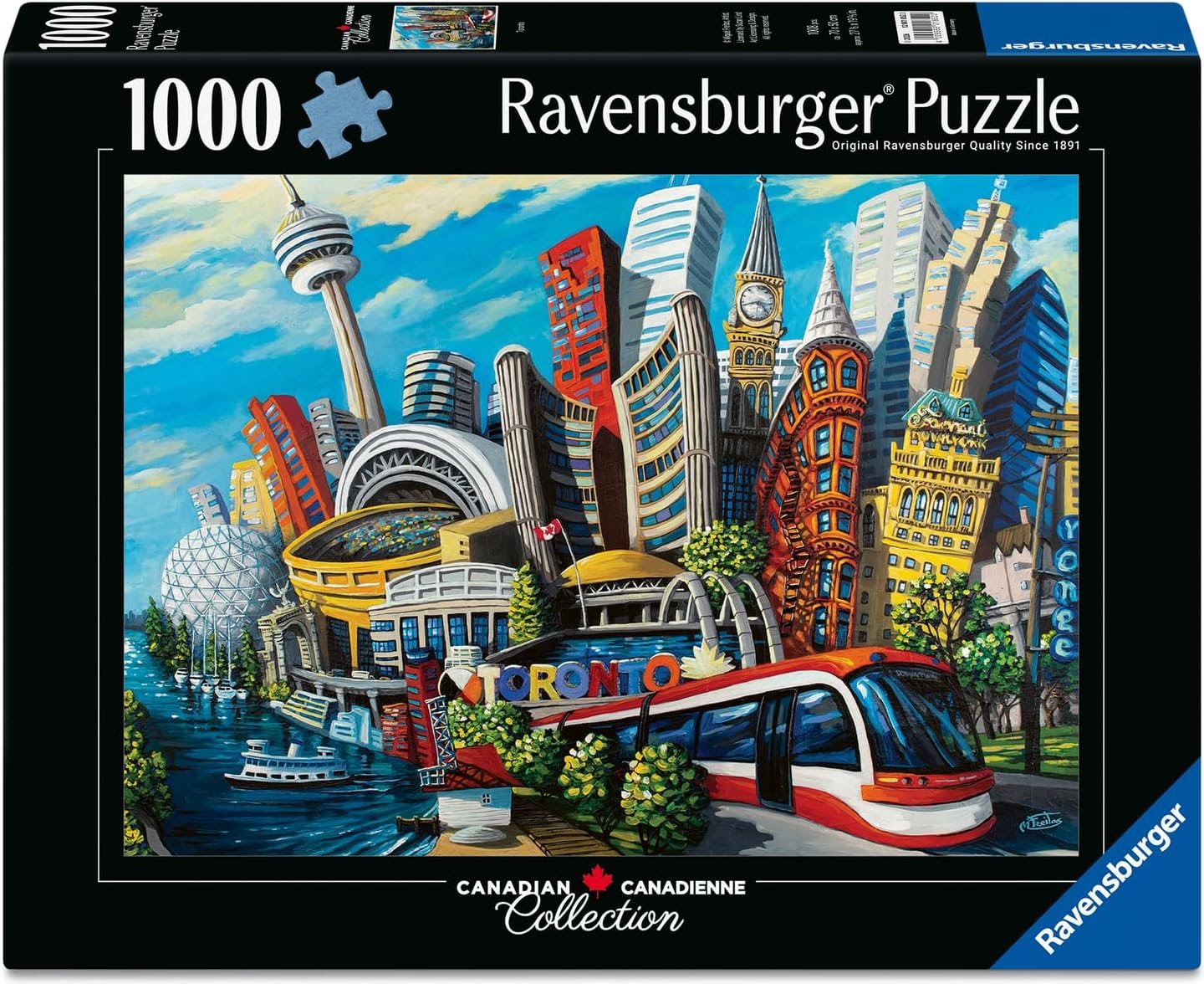 Puzzle Ravensburger 1000 dílků Kanada: Toronto