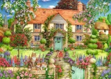 Puzzle Ravensburger 1000 dílků Chaloupka s růžemi