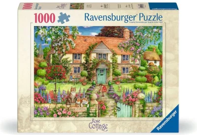 Puzzle Ravensburger 1000 dílků Chaloupka s růžemi