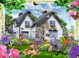 Puzzle Ravensburger 4x500 dílků Happy Days č. 10 - Venkovské zahrady