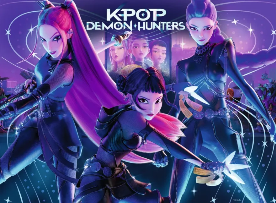 Puzzle Ravensburger 300 dílků XXL K-pop: Lovkyně démonů - Rumi, Mira & Zoey