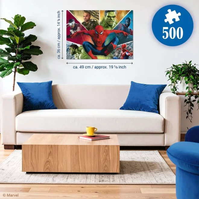 Puzzle Ravensburger 500 dílků Spider-Man: Zbrusu nový den