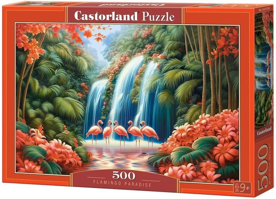 Puzzle Castorland 500 dílků Ráj plameňáků