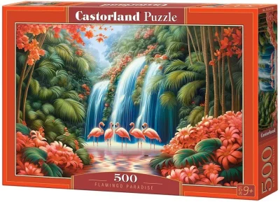 Puzzle Castorland 500 dílků Ráj plameňáků