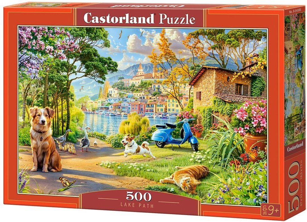 Puzzle Castorland 500 dílků Cestička k jezeru