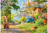 Puzzle Castorland 500 dílků Cestička k jezeru