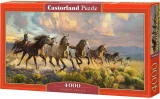 Panoramatické puzzle Castorland 4000 dílků Dunící prérie