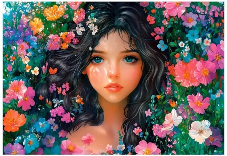 Puzzle Castorland 1000 dílků Letní dívka