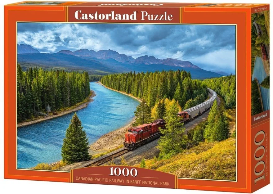 Puzzle Castorland 1000 dílků Vlak v národním parku Banff