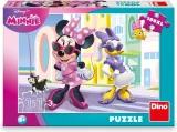 Puzzle pro děti Dino 100 XL dílků Minnie a Daisy ve městě