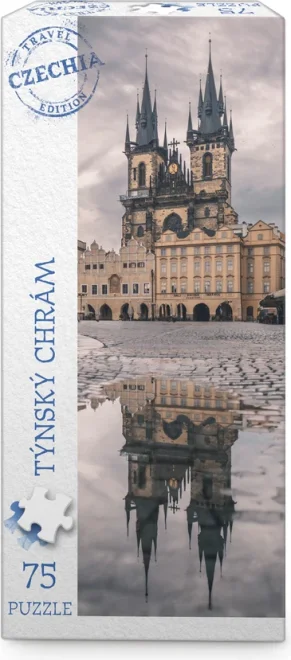 Vertikální puzzle Dino 75 dílků Travel Czechia: Týnský chrám