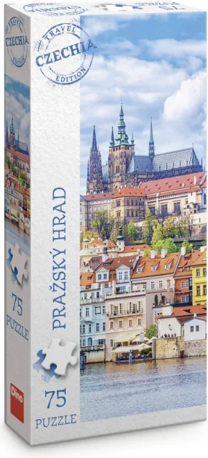 Vertikální puzzle Dino 75 dílků Travel Czechia: Pražský hrad