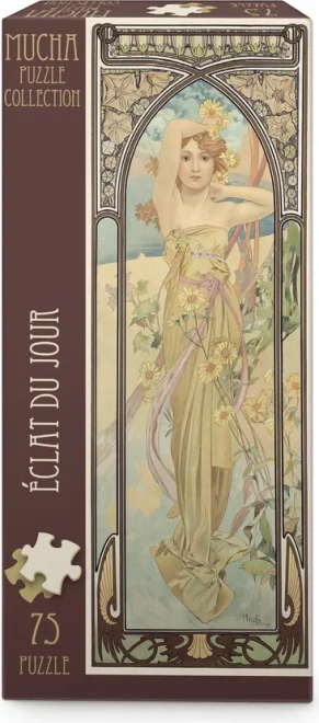 Vertikální puzzle Dino 75 dílků Alfons Mucha – Záře dne