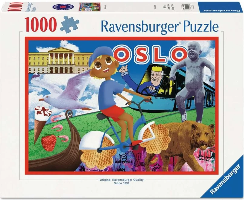 Puzzle Ravensburger 1000 dílků Turista, Oslo