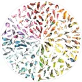 Kulaté puzzle Ravensburger 500 dílků Circle of Colors: Ptáci - UK Nationals 2026