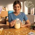 3D puzzle Ravensburger  Váza - máslově žlutá 162 dílků