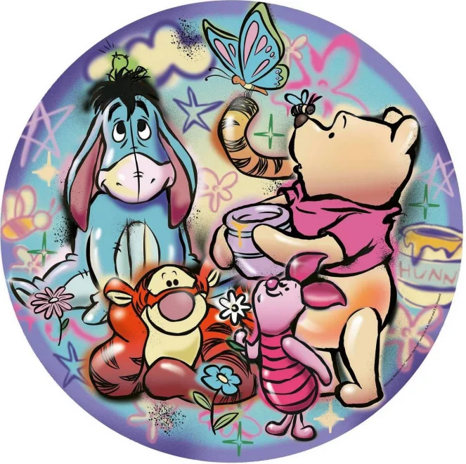 Kulaté puzzle Ravensburger 500 dílků Medvídek Pú