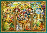 Puzzle sada 2v1 Ravensburger 2x1000 dílků Disney Album známek a Nejkrásnější pohádky