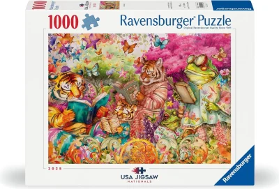 Puzzle Ravensburger 1000 dílků Knižní klub - USA Jigsaw Nationals 2025