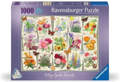 Puzzle Ravensburger 1000 dílků Oblíbené rostliny venkovských zahrad