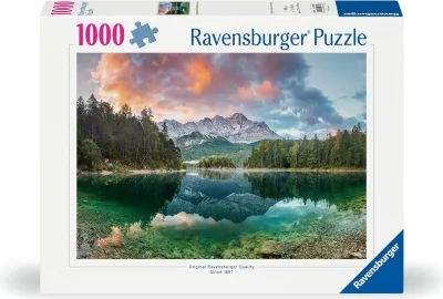 Puzzle Ravensburger 500 dílků Zugspitze u jezera Eibsee