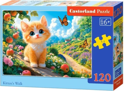 Puzzle pro děti Castorland 120 dílků Kotě na procházce