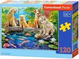 Puzzle pro děti Castorland 120 dílků Jezírko s koi kapry