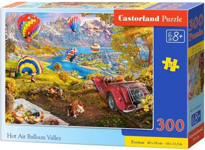 Puzzle pro děti Castorland 300 dílků Údolí horkovzdušných balónů