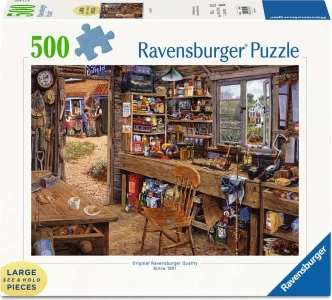Puzzle Ravensburger 500 větších dílků Tátova kůlna