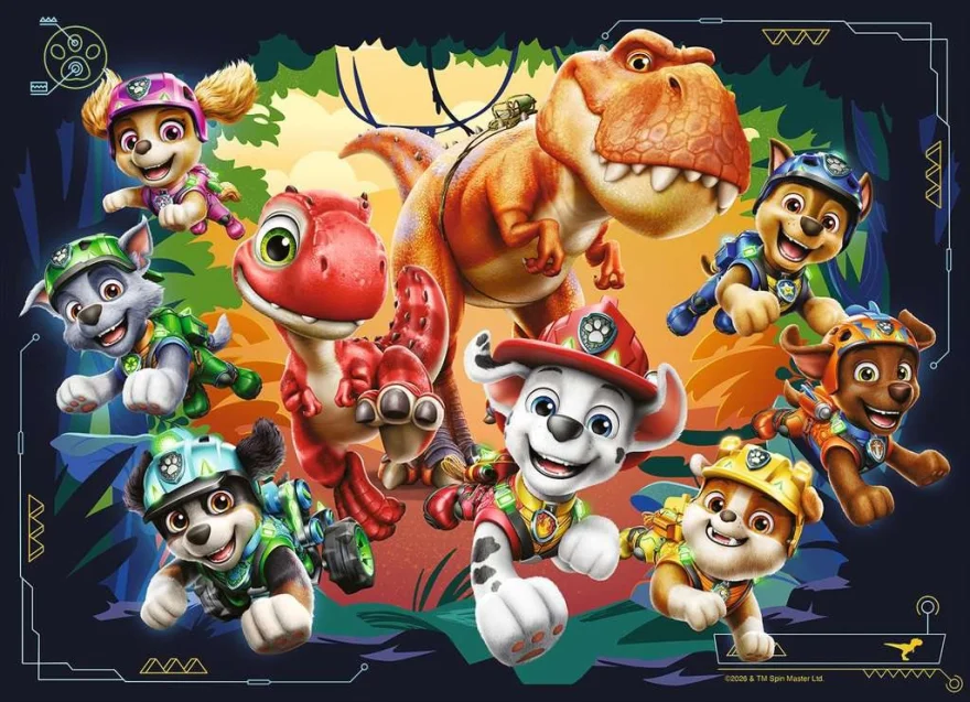 Puzzle sada Ravensburger 4x42 dílků Tlapková patrola: Dinosauří film