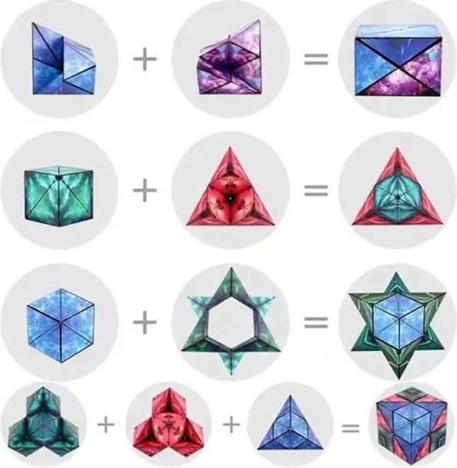 Magnetická kostka Magic Cube  Červánková záře
