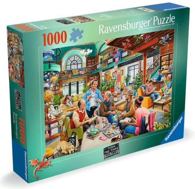 Puzzle Ravensburger 1000 dílků Knižní klub Turn the Page
