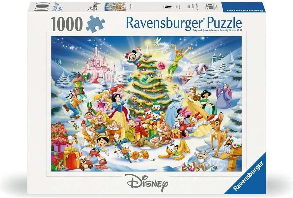 Puzzle Ravensburger 1000 dílků Vánoce u Disneyho