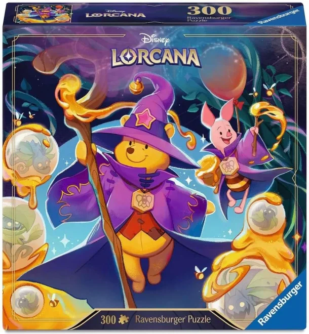 Puzzle Ravensburger 300 dílků Disney Lorcana: Medvídek Pú a Prasátko