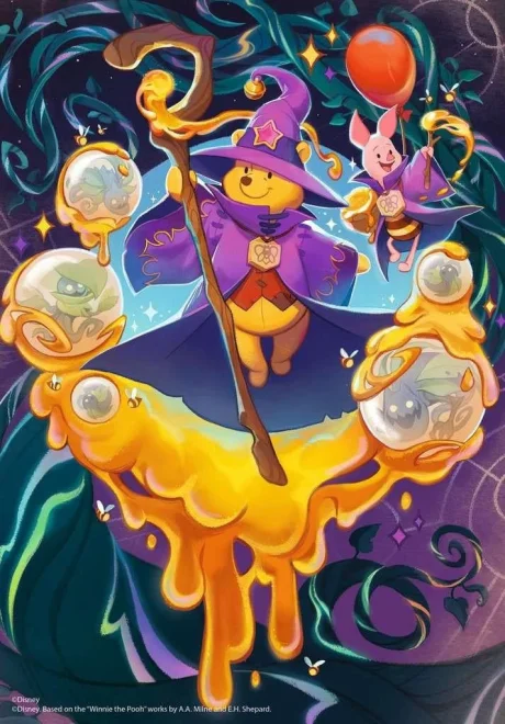 Puzzle Ravensburger 300 dílků Disney Lorcana: Medvídek Pú a Prasátko