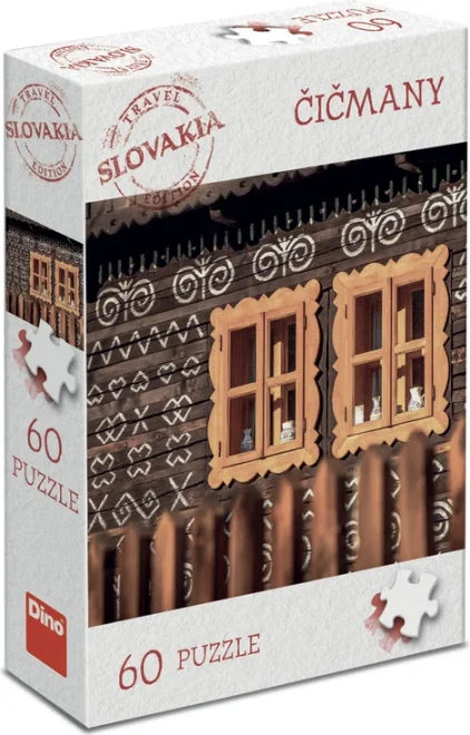 Puzzle Dino 60 dílků Travel Slovakia: Čičmany