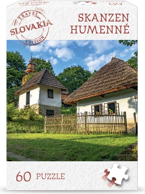 Puzzle Dino 60 dílků Travel Slovakia: Skanzen Humenné